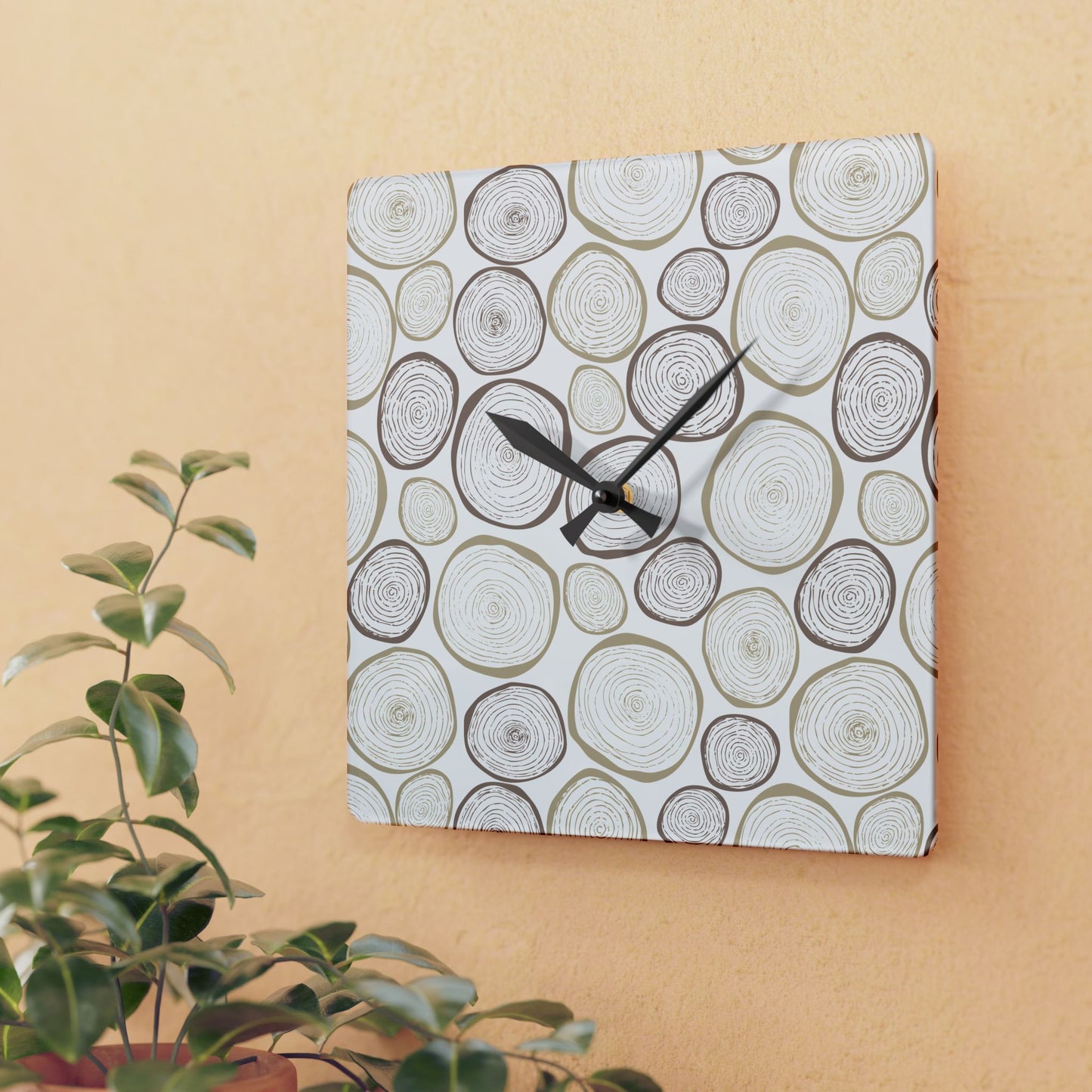 Tree Cut - Acrylic Wall Clock