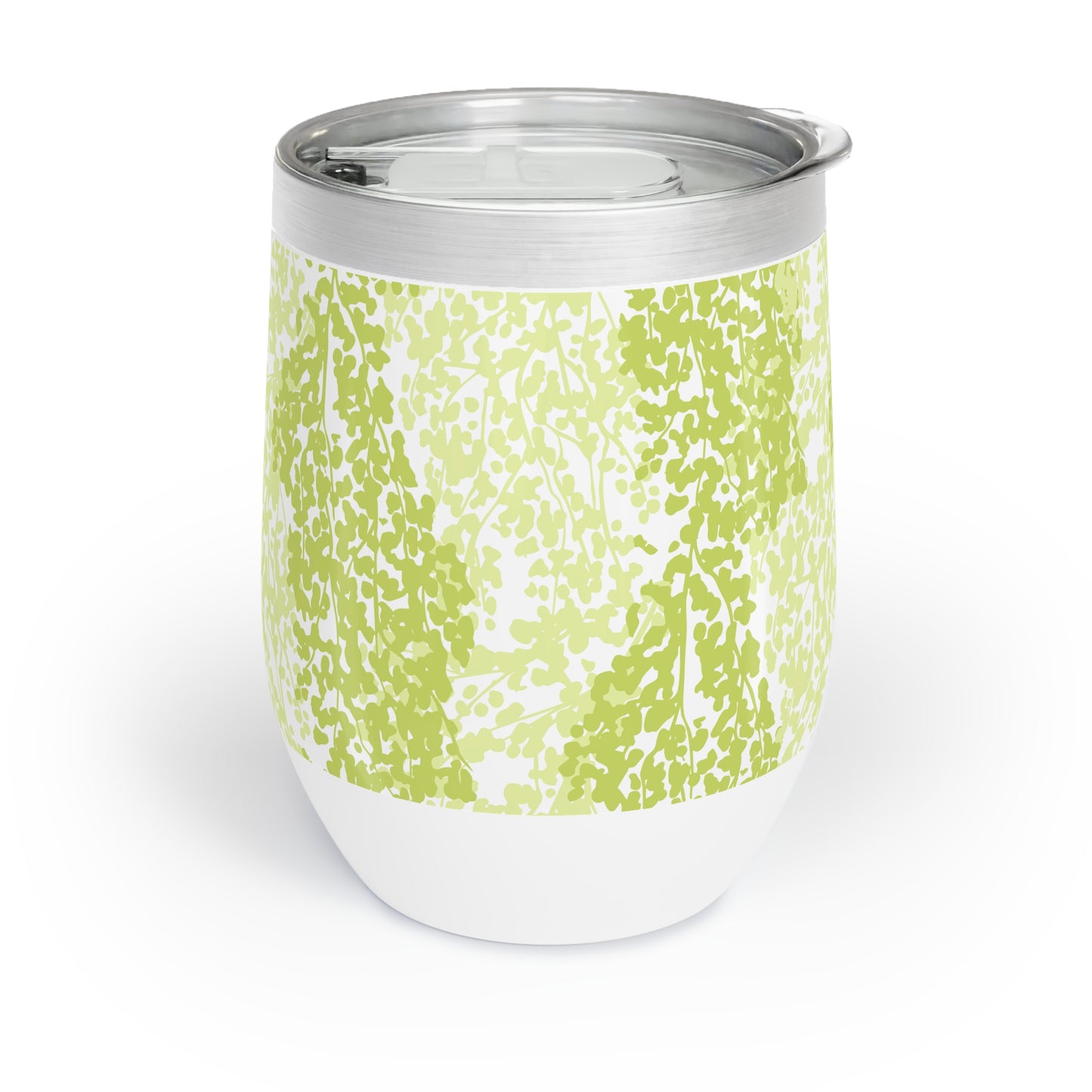 Weeping Birch - Chic Green Floral Wine Tumbler - Perfect for Outdoor Gatherings & Relaxation