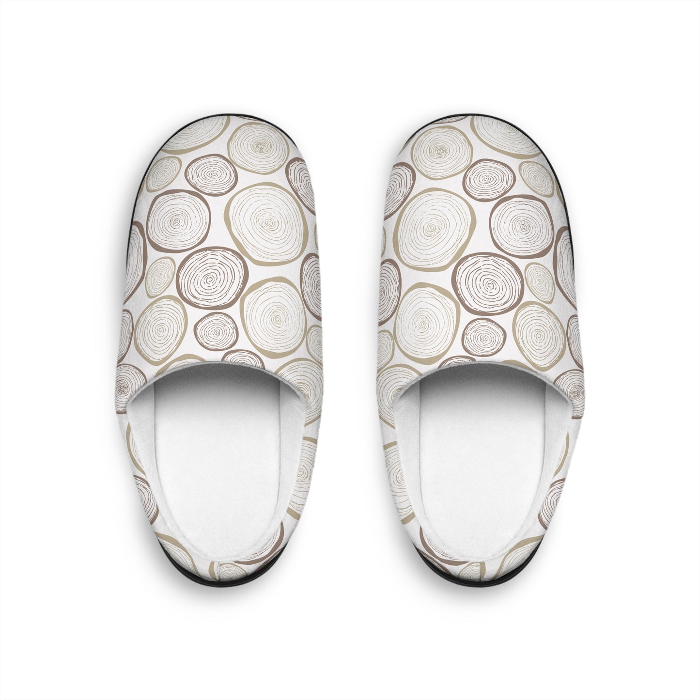 Botanical Tree Cut Print Women's Indoor Slippers - Cozy Comfort for Home