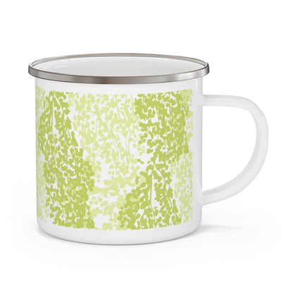 Nature-Inspired Enamel Camping Mug for Outdoor Lovers