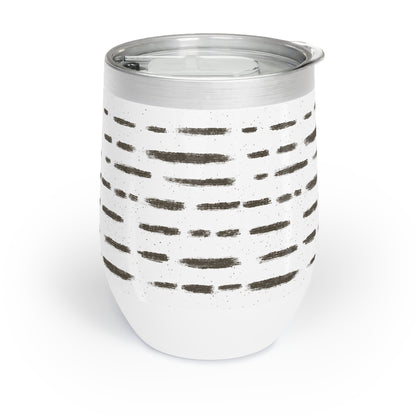 Chic Green Floral Wine Tumbler - Perfect for Outdoor Gatherings & Relaxation