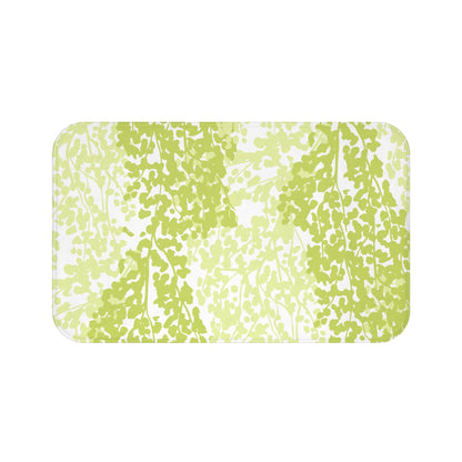 Weeping Birch - Botanical Greenery Bath Mat - Vibrant Nature-Inspired Home Decor for Relaxing Spaces