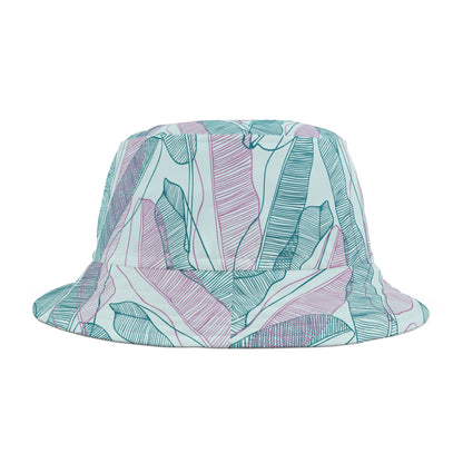 Tropical Bucket Hat - Teal, Mint and Pink Perfect for Summer Adventures