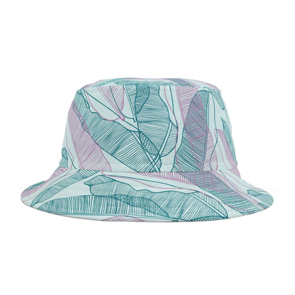 Tropical Bucket Hat - Teal, Mint and Pink Perfect for Summer Adventures